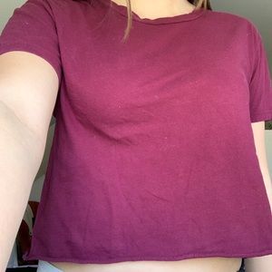Maroon top from pink